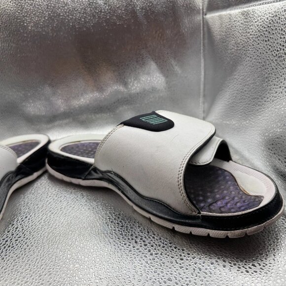 Size 10 Nike Air Jordan Hydro XI Easter Emerald Mens Slide Sandals AA1336-117 - Picture 6 of 12